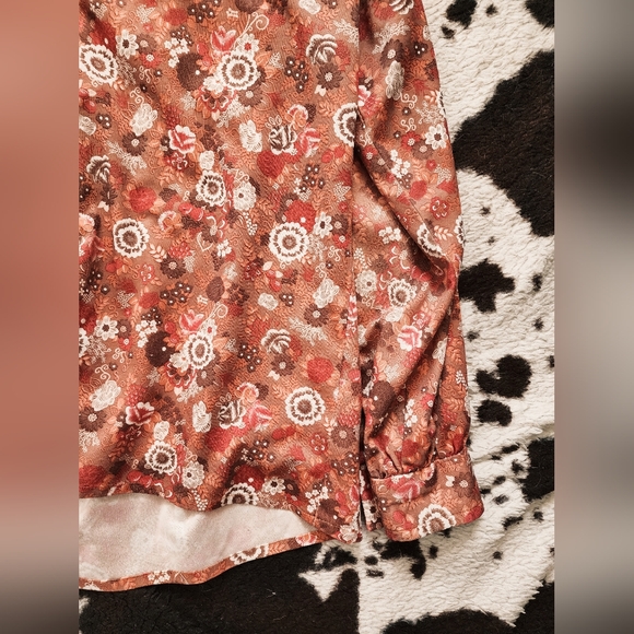 WOMEN'S 70'S FLORAL BLOUSE - MYLTI - Picture 2 of 4